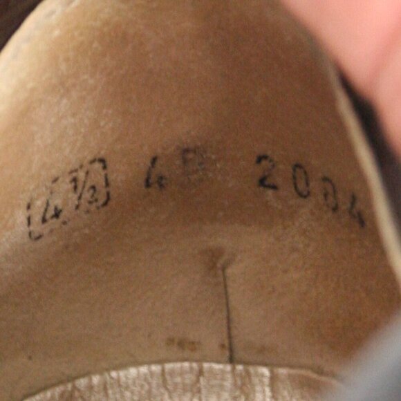 Peter Kaiser Black Leather Square Toe Slip On Block Heel Ankle Boot Sz 4.5 - Picture 13 of 15